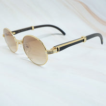 Carica l'immagine nel visualizzatore di Gallery, 2022 Oval Sunglasses Men Women Designer Carter Sun Glasses Wood Buffs Sunglass Buffalo Horn Shades Eyewear Gafas De Sol Hombre