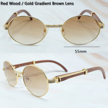 Carica l'immagine nel visualizzatore di Gallery, 2022 Oval Sunglasses Men Women Designer Carter Sun Glasses Wood Buffs Sunglass Buffalo Horn Shades Eyewear Gafas De Sol Hombre
