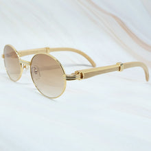 Carica l'immagine nel visualizzatore di Gallery, 2022 Oval Sunglasses Men Women Designer Carter Sun Glasses Wood Buffs Sunglass Buffalo Horn Shades Eyewear Gafas De Sol Hombre
