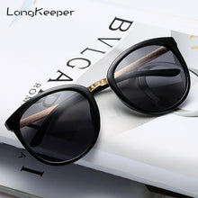 Carica l'immagine nel visualizzatore di Gallery, 2023 Oversized Cat Eye Sunglasses Women  Brand Retro Round Sun Glasses Ladies Leopard Eyewears zonnebril dames