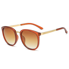 Carica l'immagine nel visualizzatore di Gallery, 2023 Oversized Cat Eye Sunglasses Women  Brand Retro Round Sun Glasses Ladies Leopard Eyewears zonnebril dames