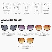 Carica l'immagine nel visualizzatore di Gallery, 2023 Oversized Cat Eye Sunglasses Women  Brand Retro Round Sun Glasses Ladies Leopard Eyewears zonnebril dames