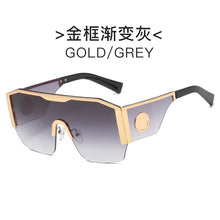 Load image into Gallery viewer, 2023 Oversized Goggle Sunglasses for Women Semi-Rimless Gradient Siamese Lens Sun Glasses Outdoor Driving Windproof Glasses UV