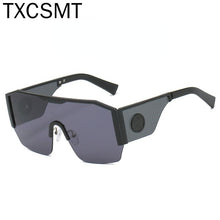 Load image into Gallery viewer, 2023 Oversized Goggle Sunglasses for Women Semi-Rimless Gradient Siamese Lens Sun Glasses Outdoor Driving Windproof Glasses UV