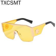 Load image into Gallery viewer, 2023 Oversized Goggle Sunglasses for Women Semi-Rimless Gradient Siamese Lens Sun Glasses Outdoor Driving Windproof Glasses UV