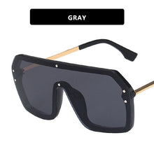 Load image into Gallery viewer, 2022 Oversized Square FF Sunglasses Women's Men Luxury Brand Fashion Flat Top One Piece Sun Glasses Men Gafas Shade Mirror UV400