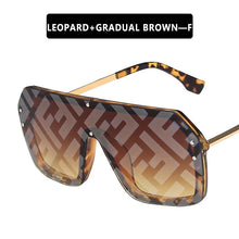 Load image into Gallery viewer, 2022 Oversized Square FF Sunglasses Women's Men Luxury Brand Fashion Flat Top One Piece Sun Glasses Men Gafas Shade Mirror UV400