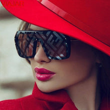 Load image into Gallery viewer, 2022 Oversized Square FF Sunglasses Women's Men Luxury Brand Fashion Flat Top One Piece Sun Glasses Men Gafas Shade Mirror UV400