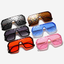 Load image into Gallery viewer, 2022 Oversized Square FF Sunglasses Women's Men Luxury Brand Fashion Flat Top One Piece Sun Glasses Men Gafas Shade Mirror UV400