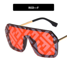 Load image into Gallery viewer, 2022 Oversized Square FF Sunglasses Women's Men Luxury Brand Fashion Flat Top One Piece Sun Glasses Men Gafas Shade Mirror UV400
