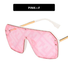 Load image into Gallery viewer, 2022 Oversized Square FF Sunglasses Women's Men Luxury Brand Fashion Flat Top One Piece Sun Glasses Men Gafas Shade Mirror UV400
