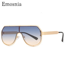 Load image into Gallery viewer, 2023 Oversized Sunglasses Men  Brand Design Vintage One Piece Sun Glasses Women Pilot Metal Frame Unisex Eyeware UV400