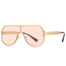 Load image into Gallery viewer, 2023 Oversized Sunglasses Men  Brand Design Vintage One Piece Sun Glasses Women Pilot Metal Frame Unisex Eyeware UV400