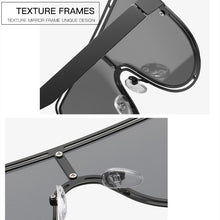 Load image into Gallery viewer, 2023 Oversized Sunglasses Men  Brand Design Vintage One Piece Sun Glasses Women Pilot Metal Frame Unisex Eyeware UV400