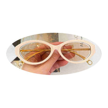 Load image into Gallery viewer, 2023 Pearl Chain Sunglasses Transparent Sunglasses Woman Sunglases Glasses Shades For Women Sunglasses Brand Designer Sunglasses