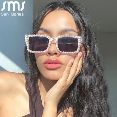 2023 Pearl Vintage Sunglasses Women Brand Designer Sun Glasses Ladies  Glasses Shades Women Retro  Bulk Oculos