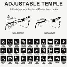Load image into Gallery viewer, 2022 Pit Viper Flat Top Sun Glasses TR90 Blue Frame Mirrored Lens Windproof Sport Polarized Sunglasses For Men UV400 with Case