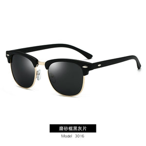 2023 Polarized Sunglasses Men Women RB3016 Design Half Frame Sun Glasses Semi Rimless Classic Men Sunglasses Oculos De Sol UV400
