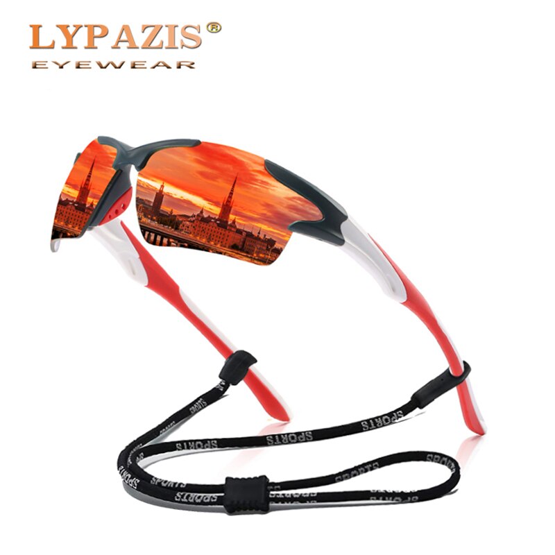 2023 Polarized Sunglasses Sport Style with Rope Mens Brand