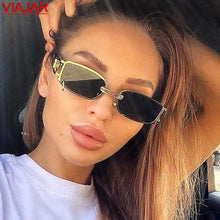 Load image into Gallery viewer, 2023 Popular Punk Sun Glasses Small Rectangle Women Sunglasses Brand Designer Vintage Men Sun Glasses Shades UV400