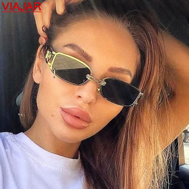 2023 Popular Punk Sun Glasses Small Rectangle Women Sunglasses Brand Designer Vintage Men Sun Glasses Shades UV400