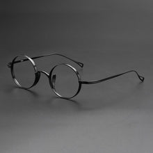 Load image into Gallery viewer, 2024 Pure Titanium Glasses Frame Men Vintage Round Optical Myopia Prescription Eyeglasses Women  Brand Retro Small Eyewear