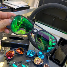 Carica l&#39;immagine nel visualizzatore di Gallery, 2023 Real Carbon Fiber Men&#39;s Sunglasses Big Frame Women Glasses  Design Polarized Sunglasses