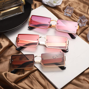 2023 Rectangle Sun Glasses  Brand Travel Small Square Sunglasses Men Women Vintage Retro Oculos Lunette De Soleil Femme