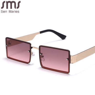 2023 Rectangle Sun Glasses  Brand Travel Small Square Sunglasses Men Women Vintage Retro Oculos Lunette De Soleil Femme