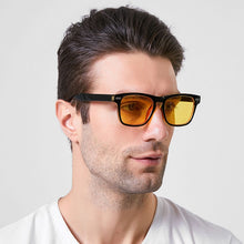 Load image into Gallery viewer, 2022 Rectangle Sunglasses Men  Vintage Square Sun Glasses Women Trendy Red  Yellow Lens Cool UV400 Shades Ocean Sunglass