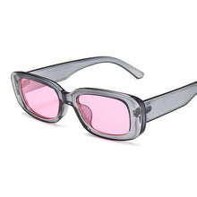 Carica l&#39;immagine nel visualizzatore di Gallery, 2022 Rectangle Sunglasses Women Brand Designer Narrow Frame Glasses Pink Leopard Smalll Sun Glasses