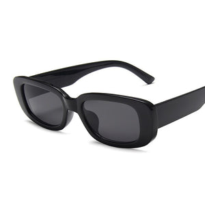 2022 Rectangle Sunglasses Women Brand Designer Narrow Frame Glasses Pink Leopard Smalll Sun Glasses