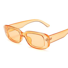 Carica l&#39;immagine nel visualizzatore di Gallery, 2022 Rectangle Sunglasses Women Brand Designer Narrow Frame Glasses Pink Leopard Smalll Sun Glasses
