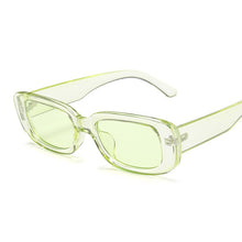 Carica l&#39;immagine nel visualizzatore di Gallery, 2022 Rectangle Sunglasses Women Brand Designer Narrow Frame Glasses Pink Leopard Smalll Sun Glasses