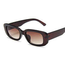 Load image into Gallery viewer, 2022 Rectangle Sunglasses Women Brand Designer Narrow Frame Glasses Pink Leopard Smalll Sun Glasses