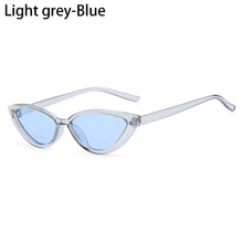 Carica l&#39;immagine nel visualizzatore di Gallery, 2023 Retro Black Cat Eye Sexy Sunglasses Small Frame Narrow Side Summer Ladies Shades Trending Streetwear Eyewear UV400