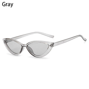 2023 Retro Black Cat Eye Sexy Sunglasses Small Frame Narrow Side Summer Ladies Shades Trending Streetwear Eyewear UV400