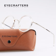 Load image into Gallery viewer, 2023 Retro Frame Round Eyeglass Frames Classic Vintage Optical Glasses Men Women Glasses Clear Lens accessories transparent
