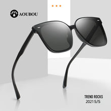Load image into Gallery viewer, 2023 Retro G M Same Paragraph Sunglasses Nylon Lens Big Frame TR90 Square  Modern Decorative Glasses  AB563