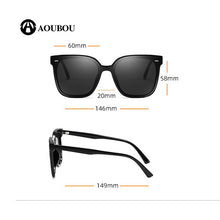 Load image into Gallery viewer, 2023 Retro G M Same Paragraph Sunglasses Nylon Lens Big Frame TR90 Square  Modern Decorative Glasses  AB563