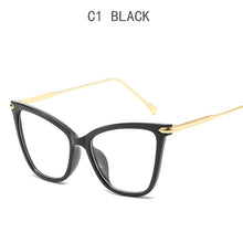 Load image into Gallery viewer, 2022 Retro  Women Eyeglasses Frames Classic Brand Designer  Metal Frame Women Cat Eye Glasses Trendy Lunettes Vintage