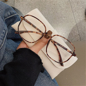 2023 Retro Oversized Square Frames Computer Spectacles Reading Glasses Frame Women Men Transparent Lens Optical Eyeglasses