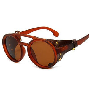 2023 Retro Round Frame Punk Men and Women Sunglasses Goggles Street S Reunion Party Eyeglass