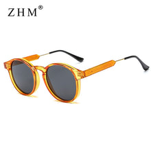 Load image into Gallery viewer, 2022 Retro Round Sunglasses Women Men Brand Design Transparent Female Sun Glasses Men Oculos De Sol Feminino Lunette Soleil