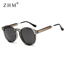 Load image into Gallery viewer, 2022 Retro Round Sunglasses Women Men Brand Design Transparent Female Sun Glasses Men Oculos De Sol Feminino Lunette Soleil