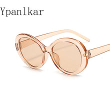 Load image into Gallery viewer, 2023 Retro Small Oval Sunglasses Women Jelly Orange Green Eyewear Shades UV400 Men Gray Pink Gradient Sun Glasses