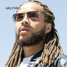 Load image into Gallery viewer, 2023 Retro Sunglasses Men Women Brand Designer Rimless Gradient Sun Glasses Male Female Shades Cutting Lens Ladies