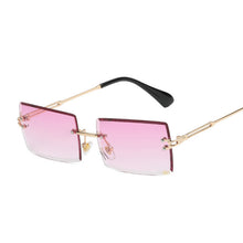 Load image into Gallery viewer, 2023 Retro Sunglasses Men Women Brand Designer Rimless Gradient Sun Glasses Male Female Shades Cutting Lens Ladies