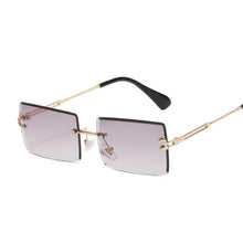 Load image into Gallery viewer, 2023 Retro Sunglasses Men Women Brand Designer Rimless Gradient Sun Glasses Male Female Shades Cutting Lens Ladies