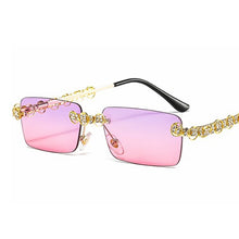 Load image into Gallery viewer, 2023 Retro Sunglasses Women Brand Designer Diamond Rimless Sun Glasses Shades Rhinestone Lens Ladies Frameless Eyeglasses